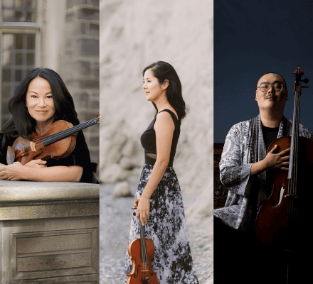 Mayumi Seiler, Min-Jeong Koh, and Daniel Hamin Go on Violin and Cello